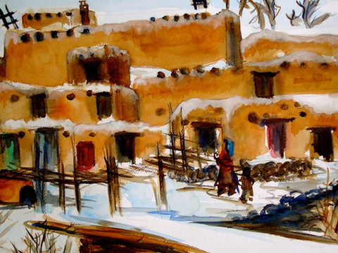 Sandy Vaillancourt, "Pueblo Dreams" Framed Print