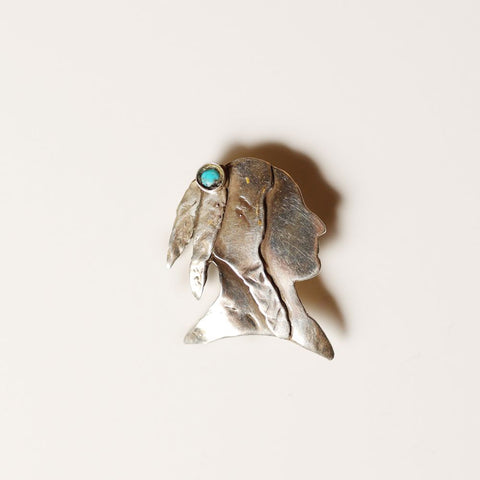 Catherine Maziere Indian Head Pin / Pendant