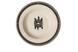 Mimbreño Rimmed Soup Bowl - "Turtle" Design