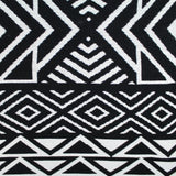 Throw Blanket or Wrap -The Dean - Black & Ivory