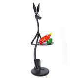 "HARVEY" Cast Bronze Jackrabbit with Tray - 15" & 30"