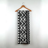Throw Blanket or Wrap -The Dean - Black & Ivory