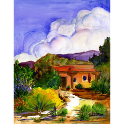 Sandy Vaillancourt, "Thunder Clouds Above Santa Fe"| FRAMED PRINT
